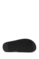 Woman Black Thick-Soled Patterned Slippers | Derimod