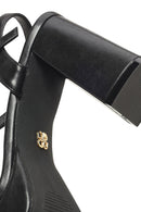 Woman Black Buckle Platform Chunky High-Heeled Sandals | Derimod