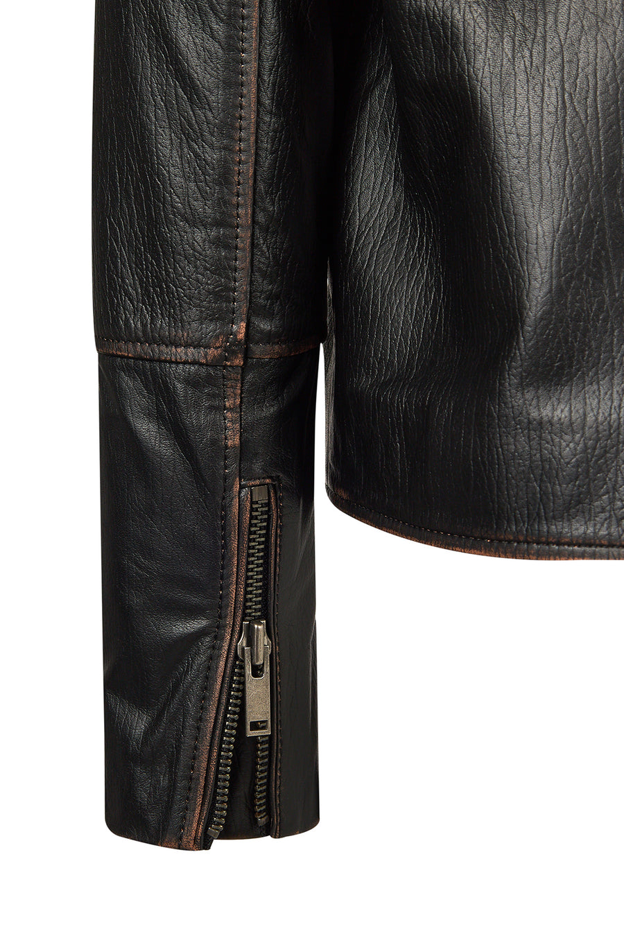 Oxford Woman Black Biker Leather Jacket