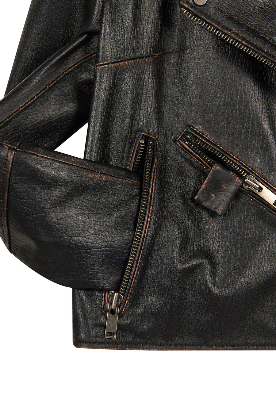 Oxford Woman Black Biker Leather Jacket