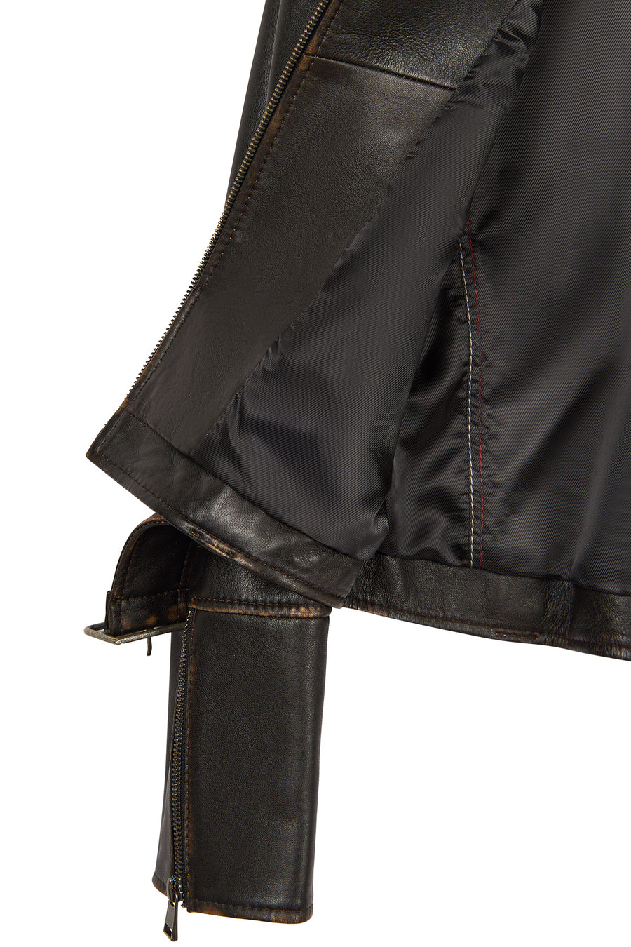 Nina Woman Black Vintage Leather Jacket