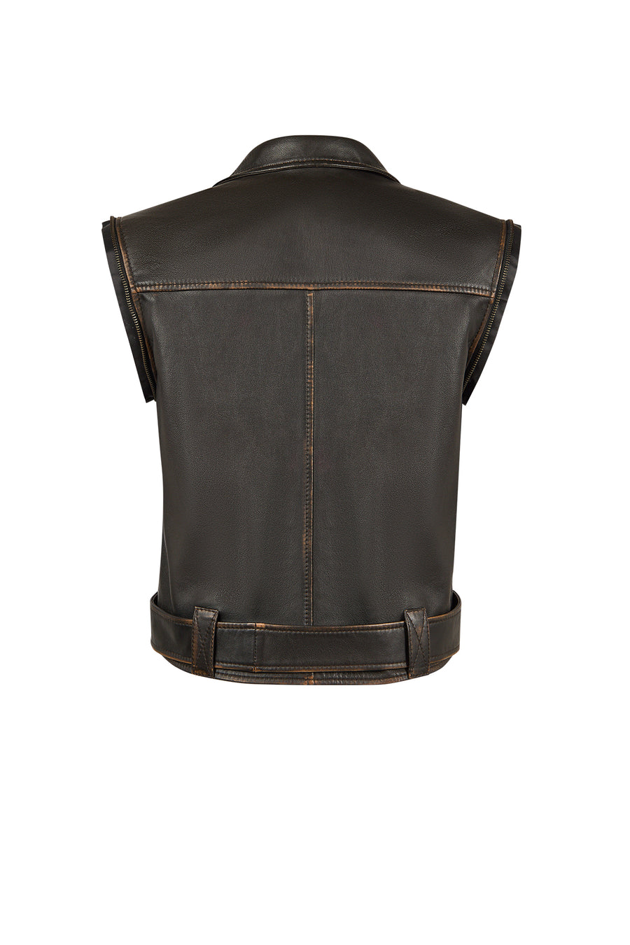 Nina Woman Black Vintage Leather Jacket