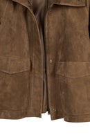 Florida Woman Mink A-From Suede Jacket | Derimod