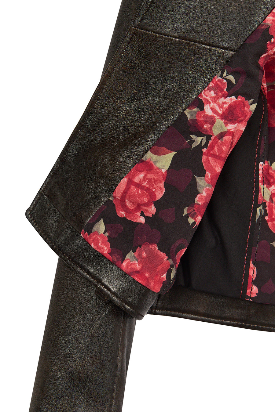 Newyork Woman Bronze Biker Leather Jacket
