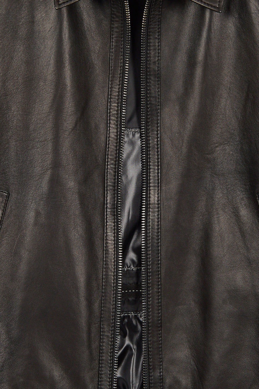Haaland Male Black Leather Jacket