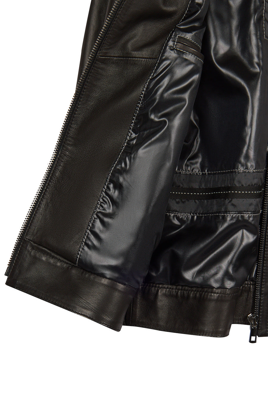 Haaland Male Black Leather Jacket