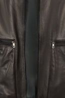 Amrabat Male Black Leather Jacket | Derimod