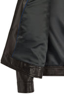 Amrabat Male Black Leather Jacket | Derimod