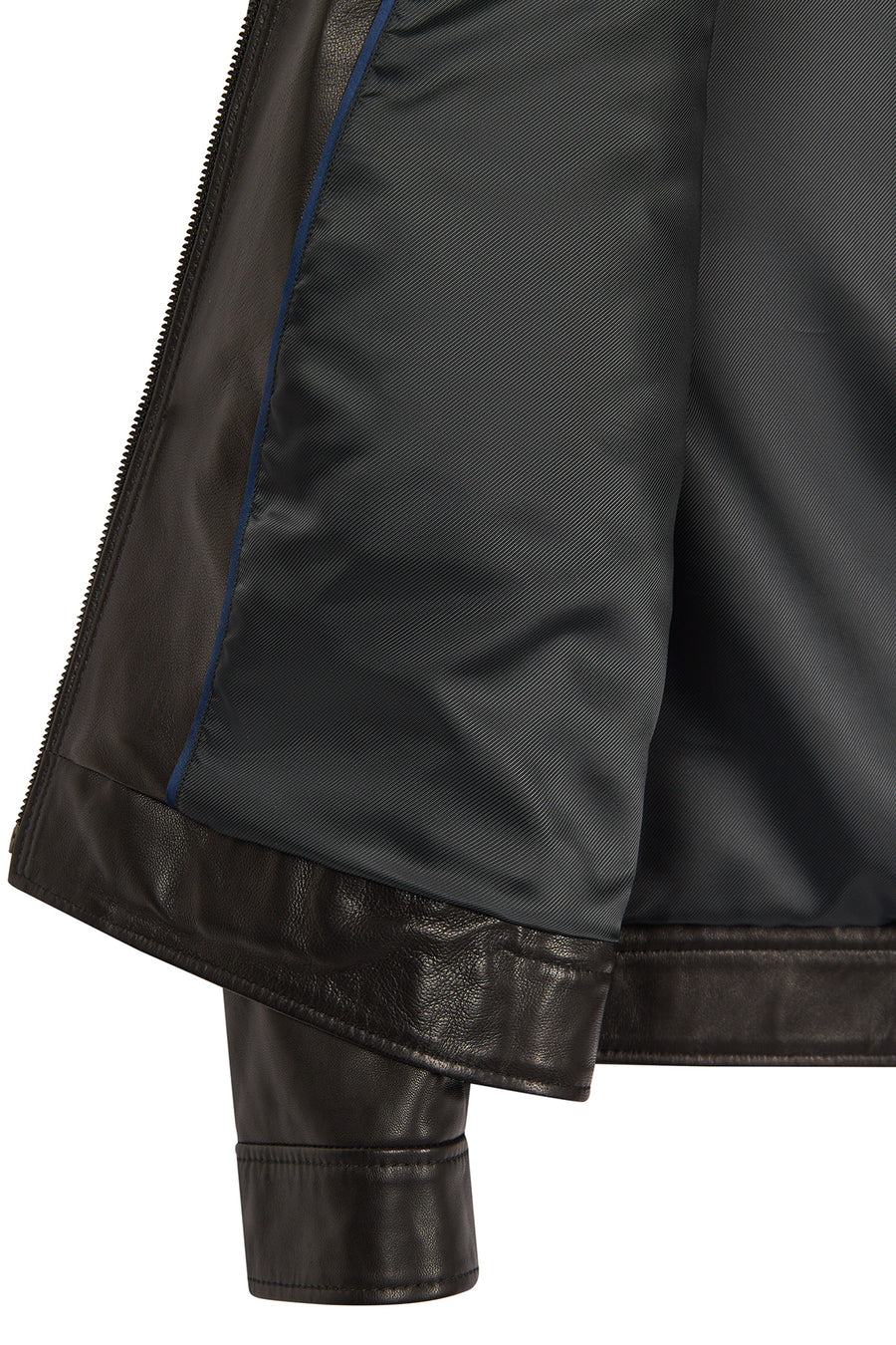 Amrabat Male Black Leather Jacket