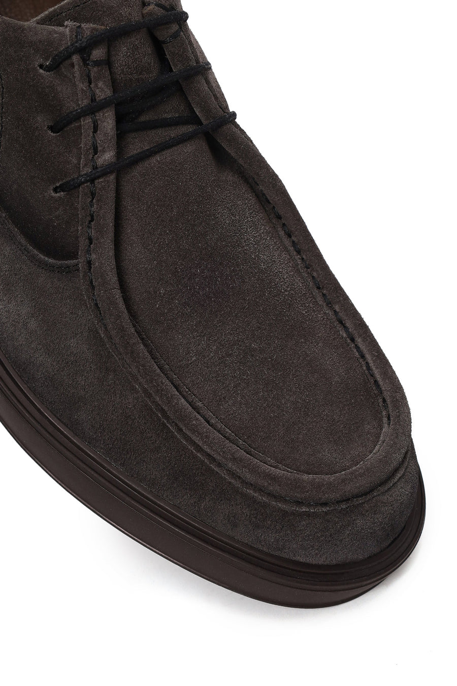 Male Anthracite Lace-up Suede Casual Shoes