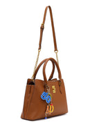 Woman Tan Long-Strap Accessorized Shoulder Bag | Derimod