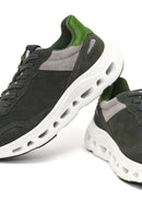 Derimod Studio Men's Dark Green Lace-Up Thick-Soled Sneaker | Derimod