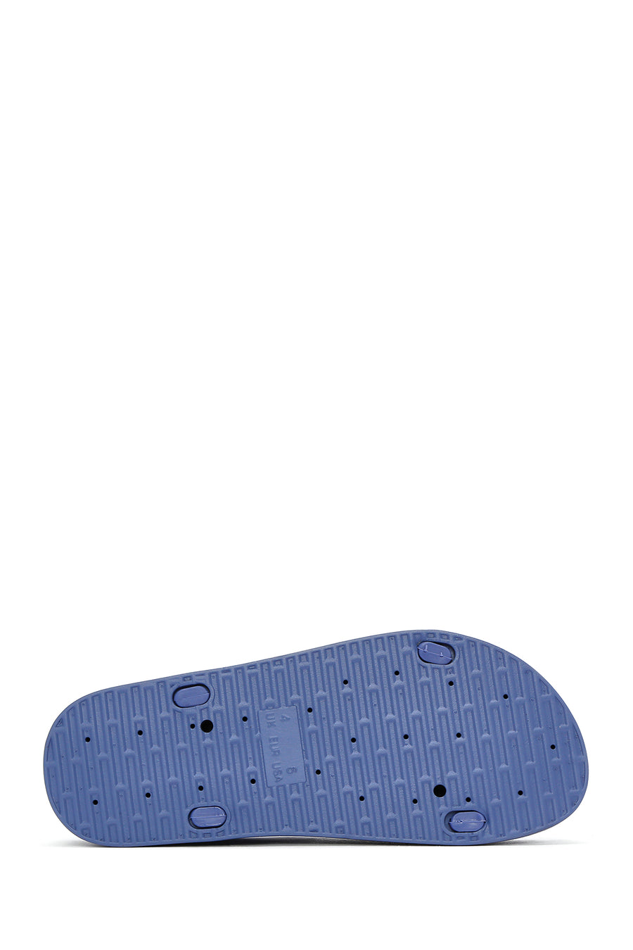 Women's Blue Strappy Thick Soled Jelly Sandals