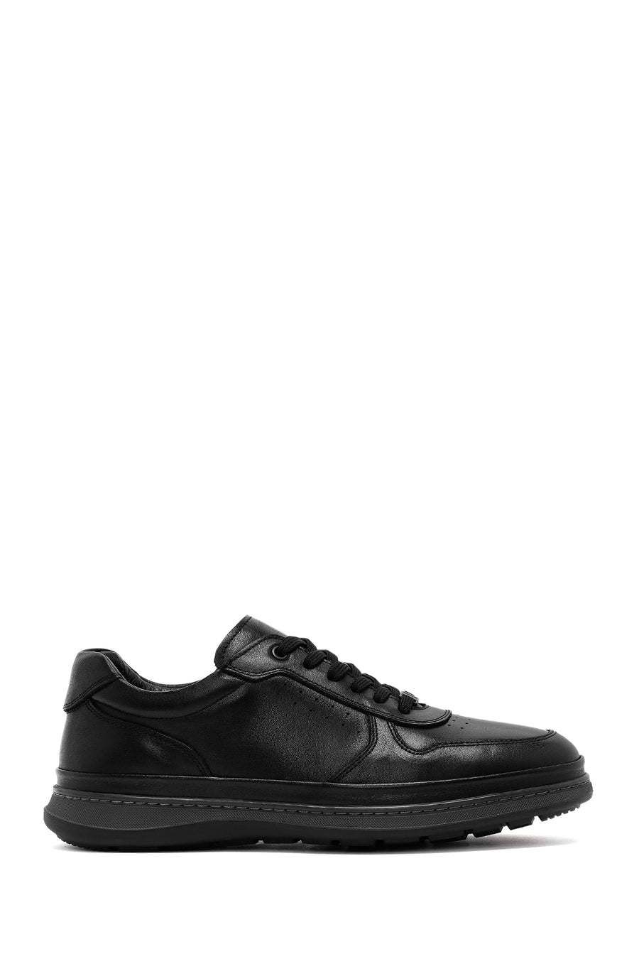 Men's Black Lace-up Leather Casual Shoes 25SFD676118 | Derimod