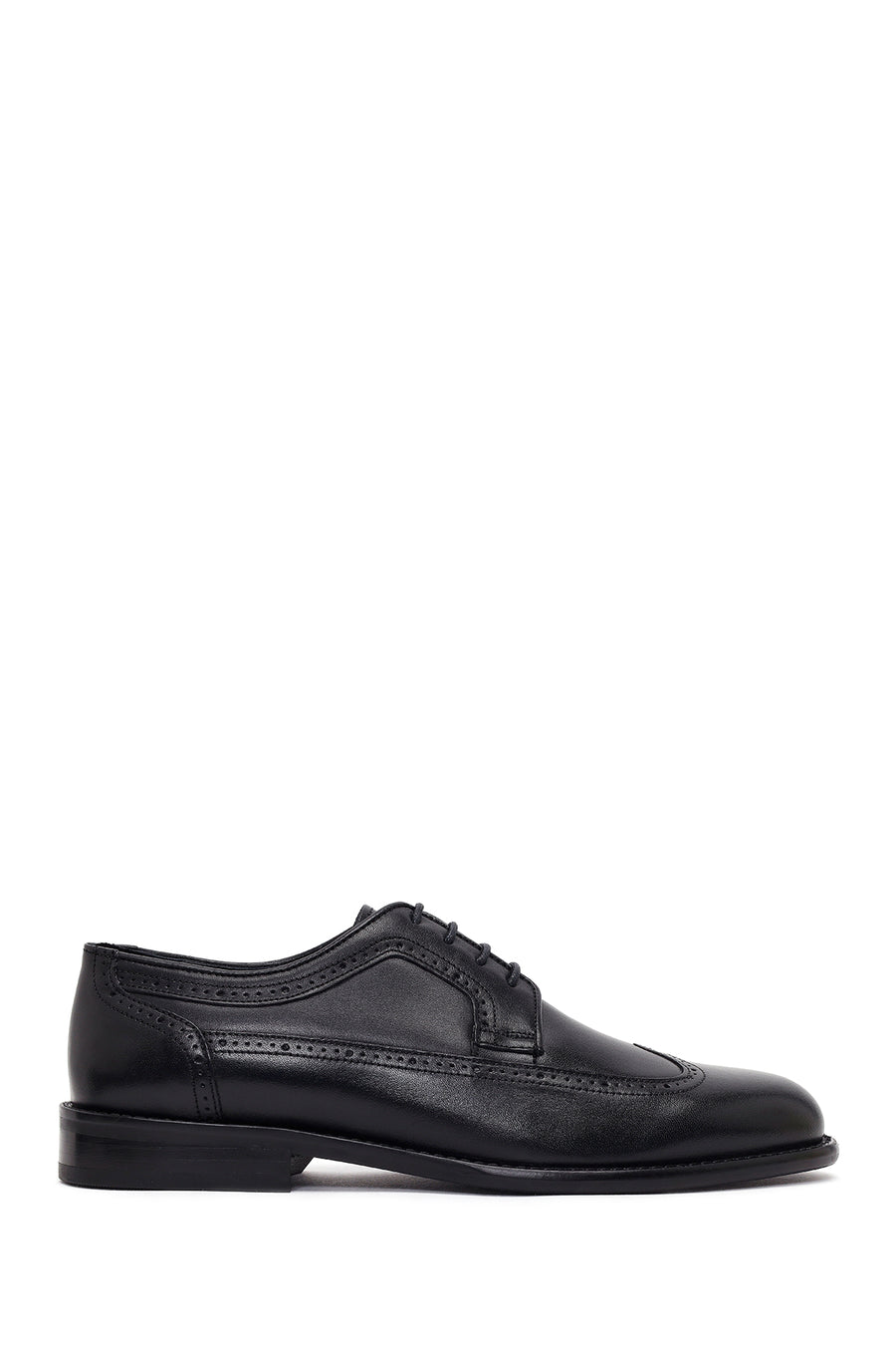 Men's Black Laced Leather Classic Shoes 26SFD622218 | Derimod