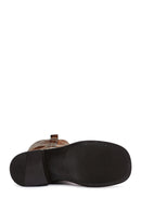 Women's Brown Suede Leather Boots | Derimod