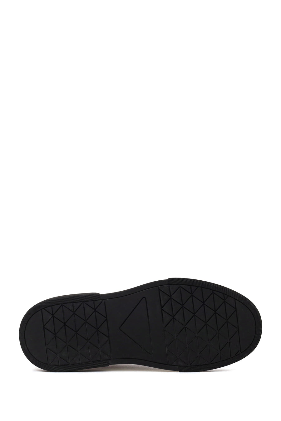 Erkek Siyah Bağcıklı Kalın Tabanlı Deri Sneaker