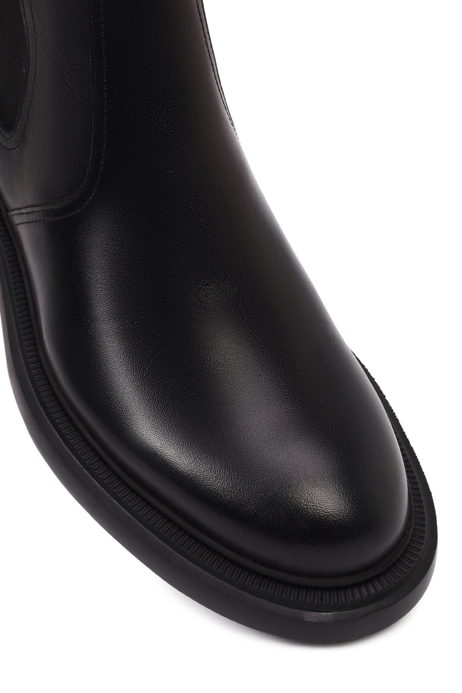 Men's Black Leather Chelsea Boot