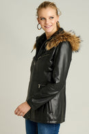 Haitian Women's Leather Jacket | Derimod