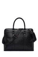 Men's Black Leather Briefcase | Derimod