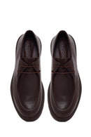 Male Brown Lace-up Leather Casual Shoes | Derimod