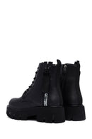 Women's Black Zippered Casual Boots | Derimod