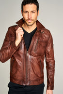 PHILIP MEN'S LEATHER JACKET | Derimod