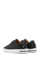 Men's Black Lace-up Leather Sneaker | Derimod