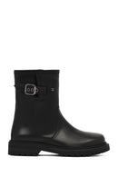 Women's Black Leather Boots | Derimod