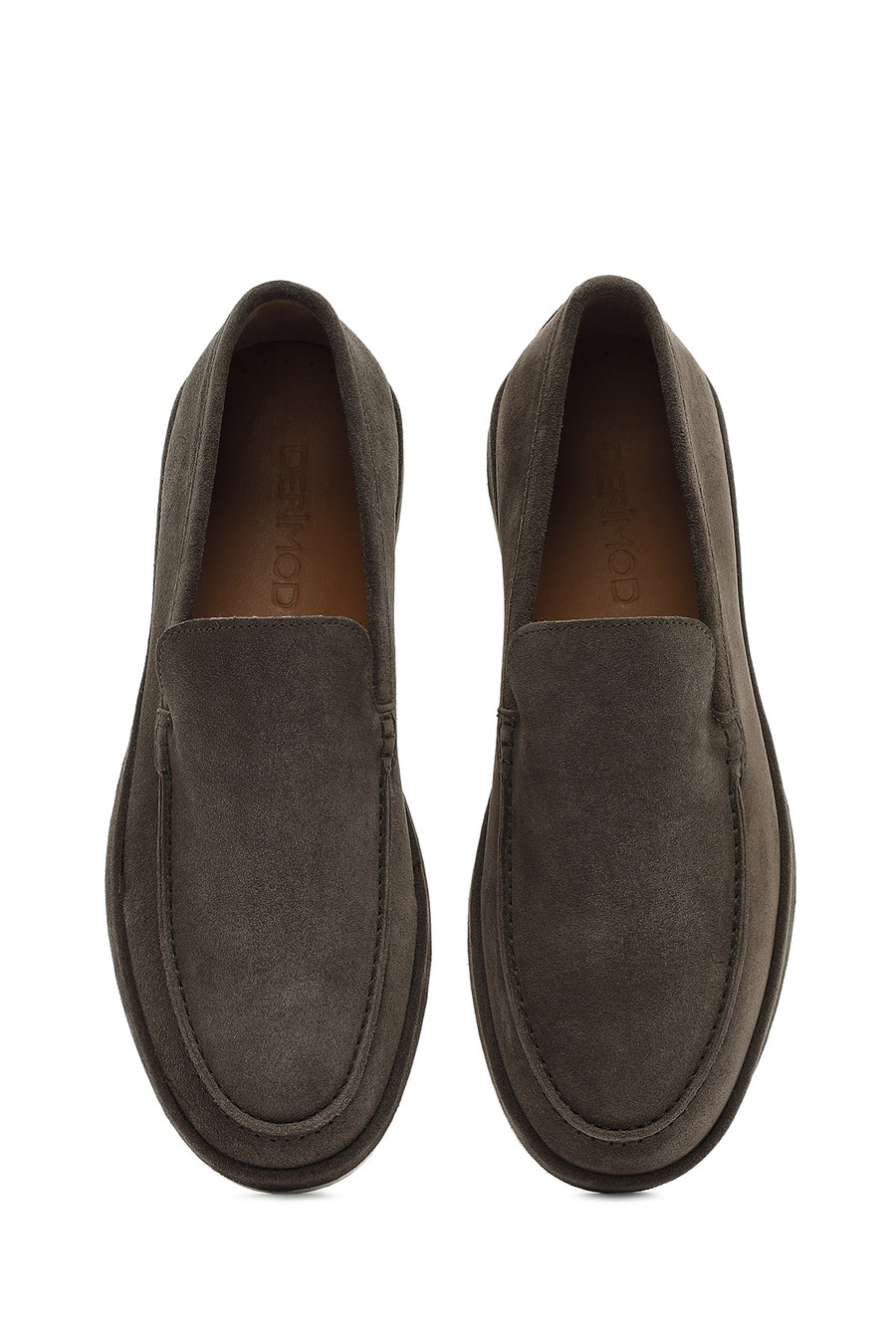Men's Khaki Suede Leather Loafer