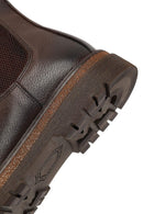 Male Brown Leather Chelsea Boots | Derimod