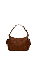 Woman Brown Long-Strap Quilted Shoulder Bag | Derimod