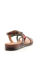 Women's Colorful Leather Sandals | Derimod