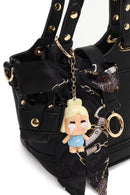 Woman Black Long-Strap Mini Shoulder Bag | Derimod