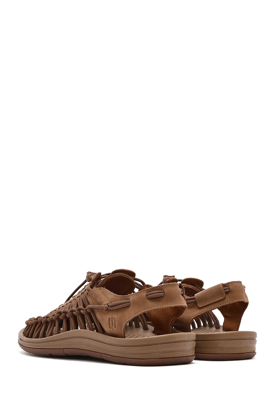 Men's Mink Braided Leather Sandals