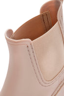 Women's Beige Thick Soled Rain Boots | Derimod