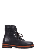 Women's Zipper Detailed Leather Boots | Derimod