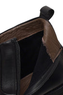 Derimod Black Male Black Zip Closure Leather Boots | Derimod