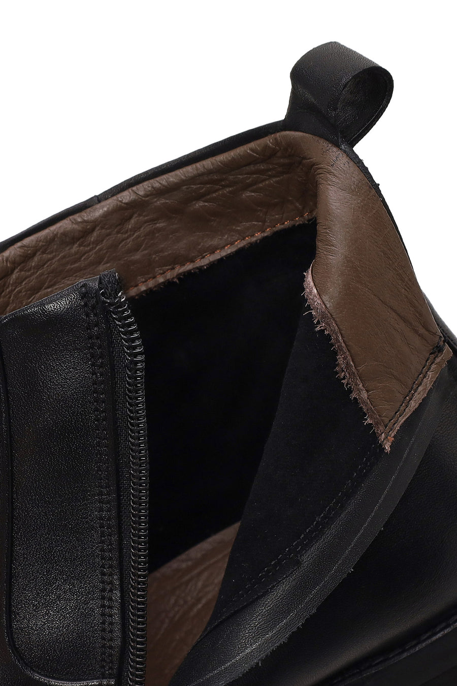 Derimod Black Male Black Zip Closure Leather Boots