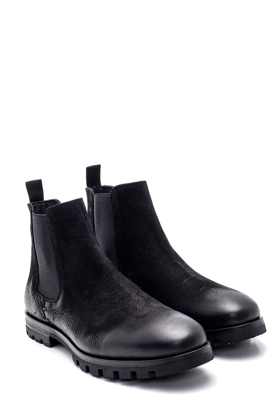 Men's Leather Nubuck Chelsea Boots