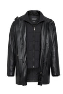 Nathan Men's Black Leather Coat | Derimod