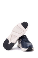 Men's Suede Detailed Leather Sneaker | Derimod