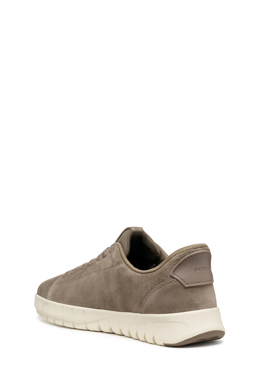 Geox Men Beige U Flextrıde Plus Lace-up Suede Leather Sneaker
