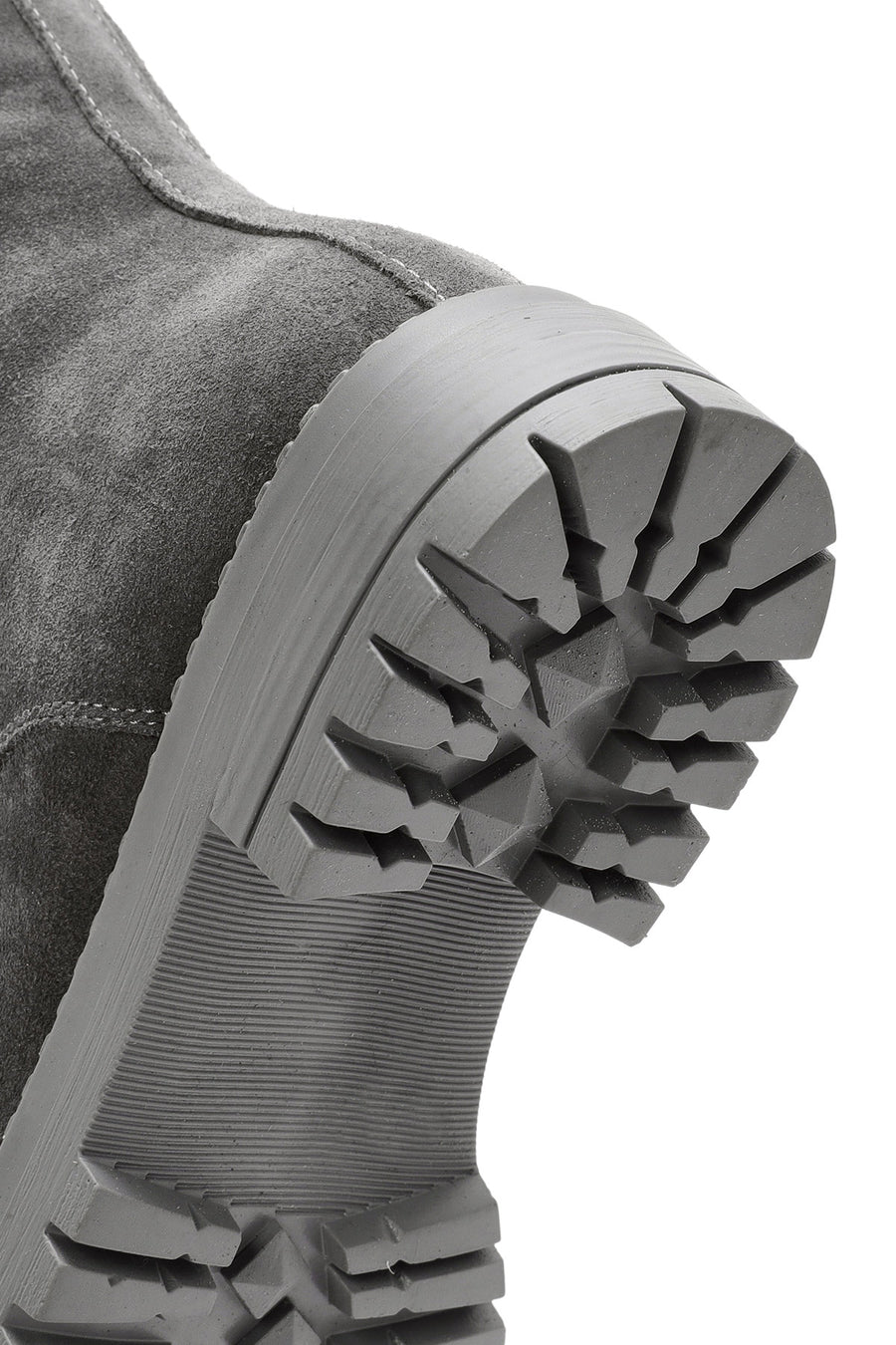 Women's Gray Suede Leather Boots