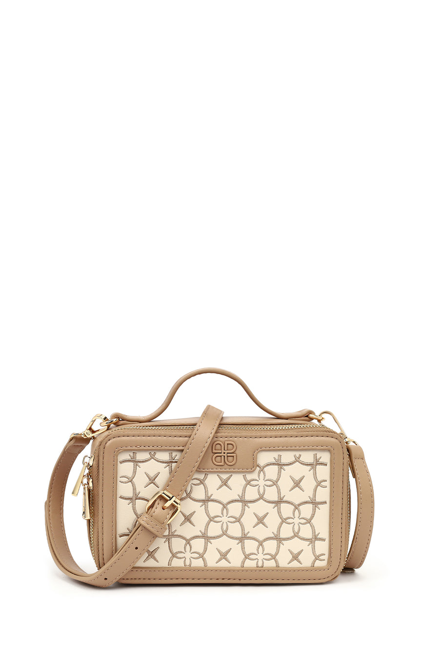 Women's Beige Long Strap Printed Shoulder Bag 26PBD260826 | Derimod
