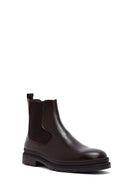 Male Brown Leather Chelsea Boots | Derimod