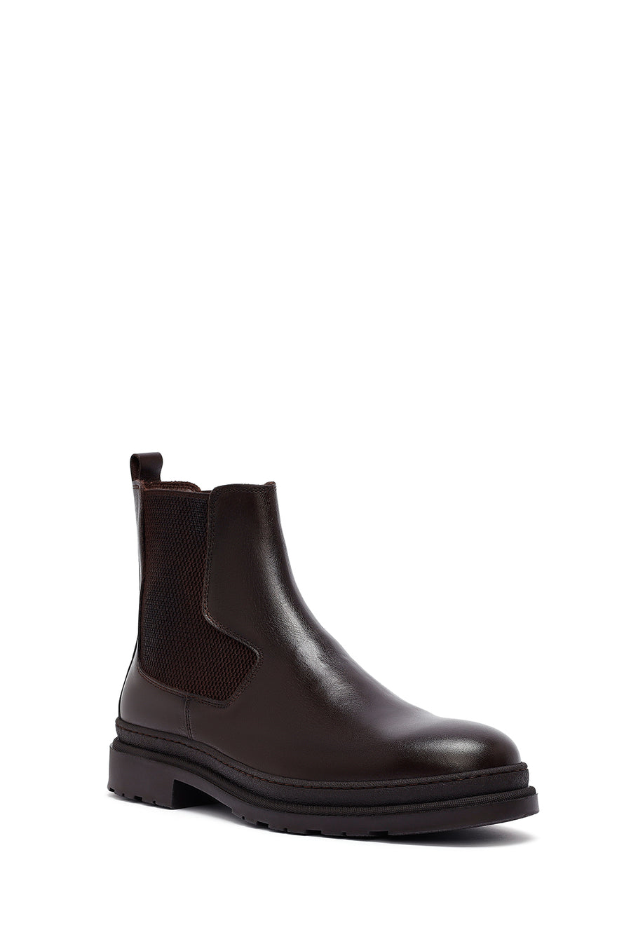 Male Brown Leather Chelsea Boots