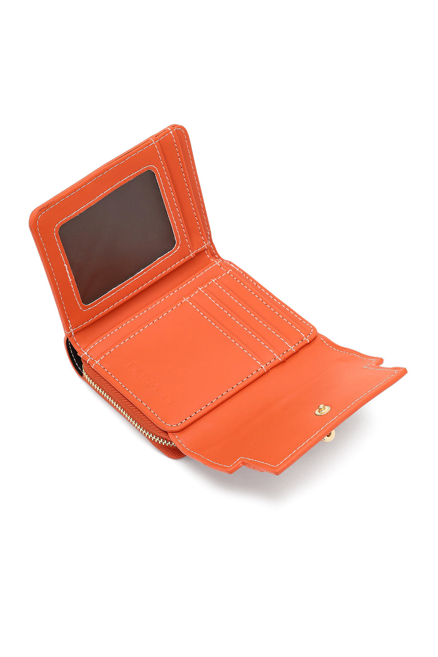 Women's Orange Printed Wallet