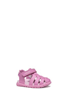 Geox Kız Bebek Pembe B Sandal Fusbetto A - Synt.Lea Bantlı Sandalet | Derimod