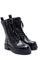 Women's Leather Quilted Boots | Derimod